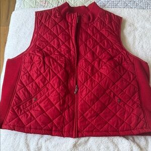 Croft & Barrow Red Quilted Vest